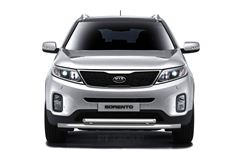 Защита переднего бампера двойная Ø63/51мм (НПС) KIA Sorento с 2014
